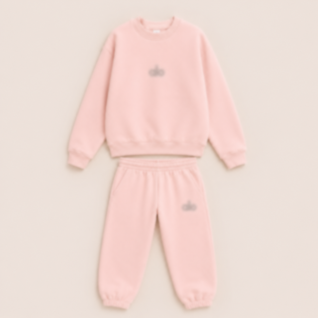 Ensemble Mini Jogging Fille Rose Clair - Maison Nayless
