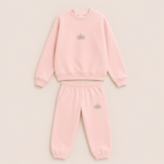 Ensemble Mini Jogging Fille Rose Clair - Maison Nayless