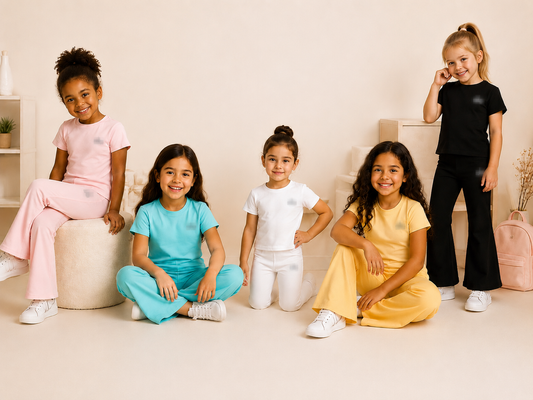 Ensemble Tee Shirt pantalon evasé A.. Yoga Filles